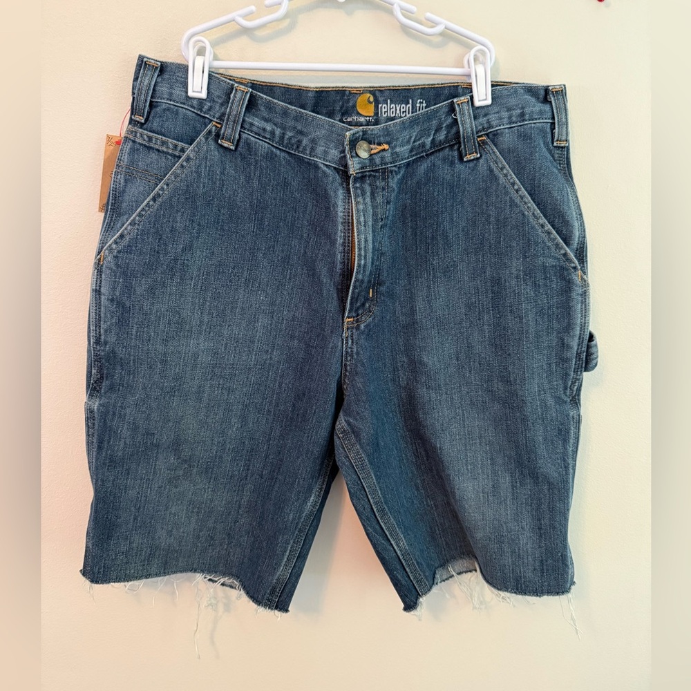 Carhartt Relaxed Fit Vintage Style Denim Shorts